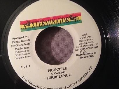 

7inch Record TURBULENCE - Principle NONE XTerminator Jamaica Reggae, Ska & Dub Used