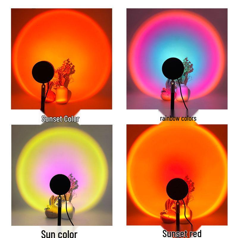 RGB Sunset Projection Lamp – Ocean Dawn Table & Floor Atmosphere Lamp