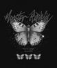 MONSTER REPUBLIC Butterfly Ash Grey T-Shirt Black