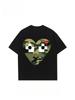 Camiseta De Manga Curta Para Homens E Mulheres Amor Puro Algodão De Manga Curta Moda Solta Camiseta Camisa De Compressão