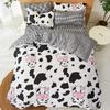 Cartoon Cow pattern Duvet Cover  bedding set,  boys, girls adult  microfiber duvet cover zipper duvet coverand 2 pillowca