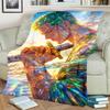 "ONE PIECE" Warm Print Blanket Flannel Material for Bedrooms, Sofas, Beds, Chairs, Picnics, Travel