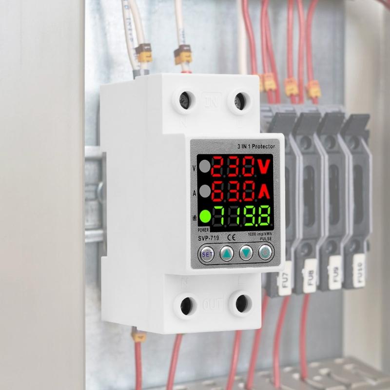 Überspannungsstrom- und Unterspannungsschutzgerät Intelligente Relais Schutzschalter Einstellbare Schutzschalter Relais