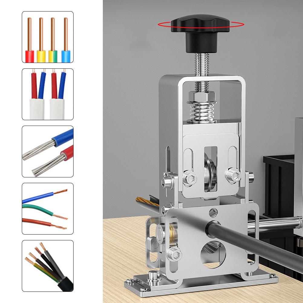 Handheld Wire Stripper Machine Drill-Powered Copper Wire Peeler Machine 1-25mm Portable Stripping Tool Drill Attachment