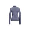 Under Armour FW22 Solid Color Logo Print Funnel Neck Sports Hoodie Women hoodies Purple 1371576-767