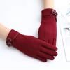 Guanti caldi da donna in peluche di coniglio, guanti in velluto tedesco, resistenti, caldi, antivento e antifreddo