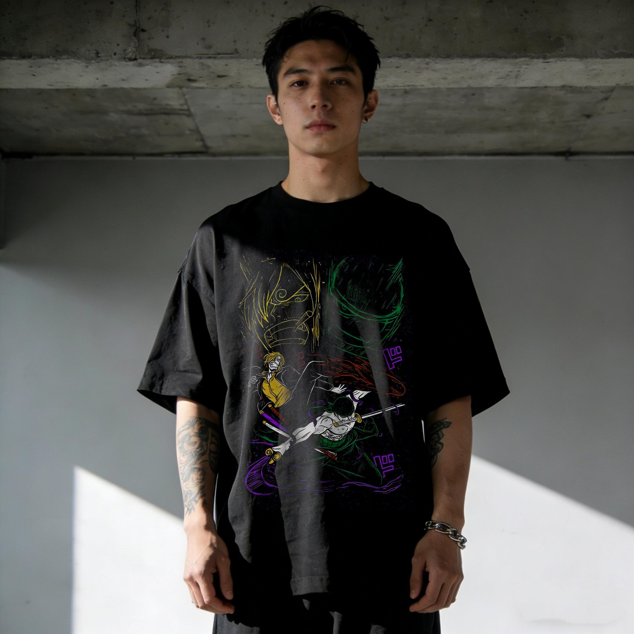 

2026 new Cotton Tshirt for both men and women of One Piece series Roronoa Zoro Summer anime Tshirt S
