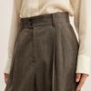 LESS 2025 Winter Casual Wool Blend Straight-Leg Trousers