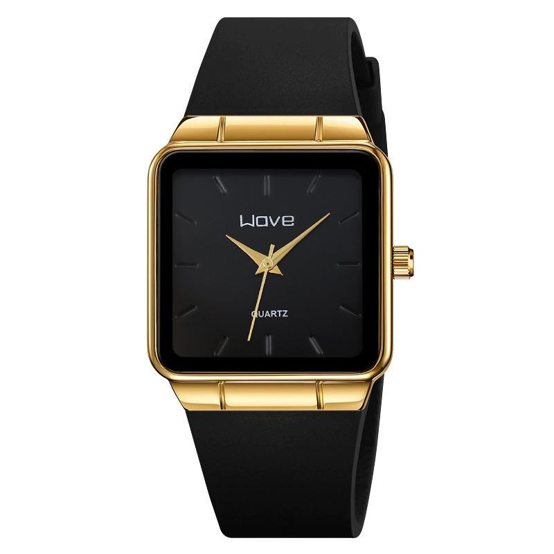Langjue Fashion Square Men'S Watch Selection Men'S Watch Simple Quartz Watch Men'S Silicone Strap Watch
