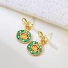 New Christmas Deer Stud Earrings for Women Cute Animal Elk Rhinestone Earring Merry Christmas New Year Wedding Jewelry Gifts