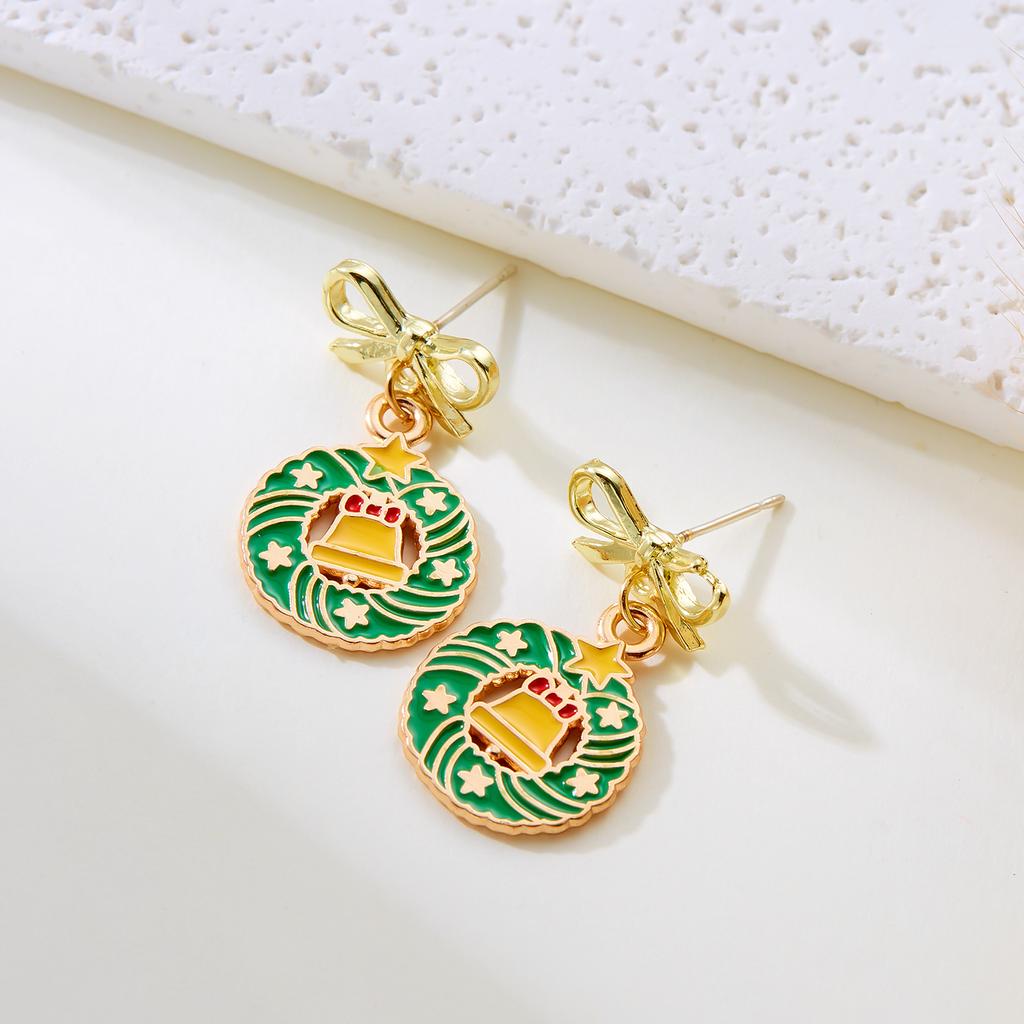 New Christmas Deer Stud Earrings for Women Cute Animal Elk Rhinestone Earring Merry Christmas New Year Wedding Jewelry Gifts