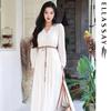 ELLASSAY Women's French Romantic Elegant Mid-length Dress