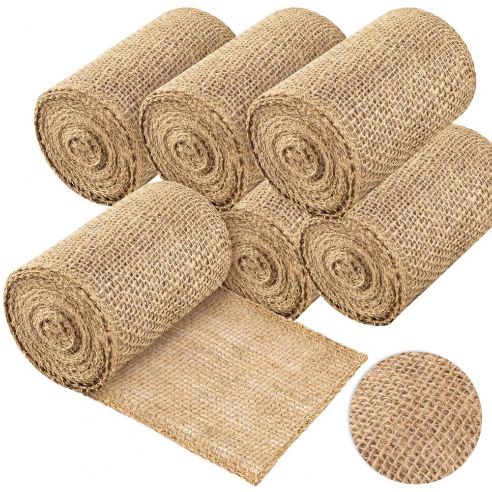1 Roll Burlap Tree Protector Wrap Winter Cold Weather Outdoor Garden Tree Trunk Frost Protection Cover Natural Bandage