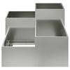 Garden Planter Silver 80 X 80 X 60 Cm Galvanized Steel