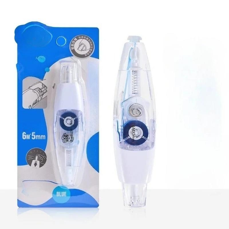 Marker Tape Highlighter for Student Study Press Type Fluorescent Stationery Marker Tape Clean Text Underliner for Study Office