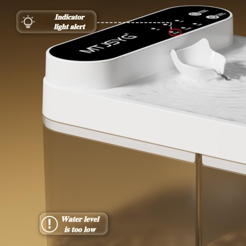 Water Fountain for Cats 2.6L Large Capacity Wastewater Separation Automatic Cat Drinker Wireless 4000mAh Cat Accessories