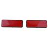 2pcs Rectangle Reflective Reflector Motorcycle Motorbike ATV Scooter Dirt Bike Moped 4 Wheeler Reflectors Exterior Accessories
