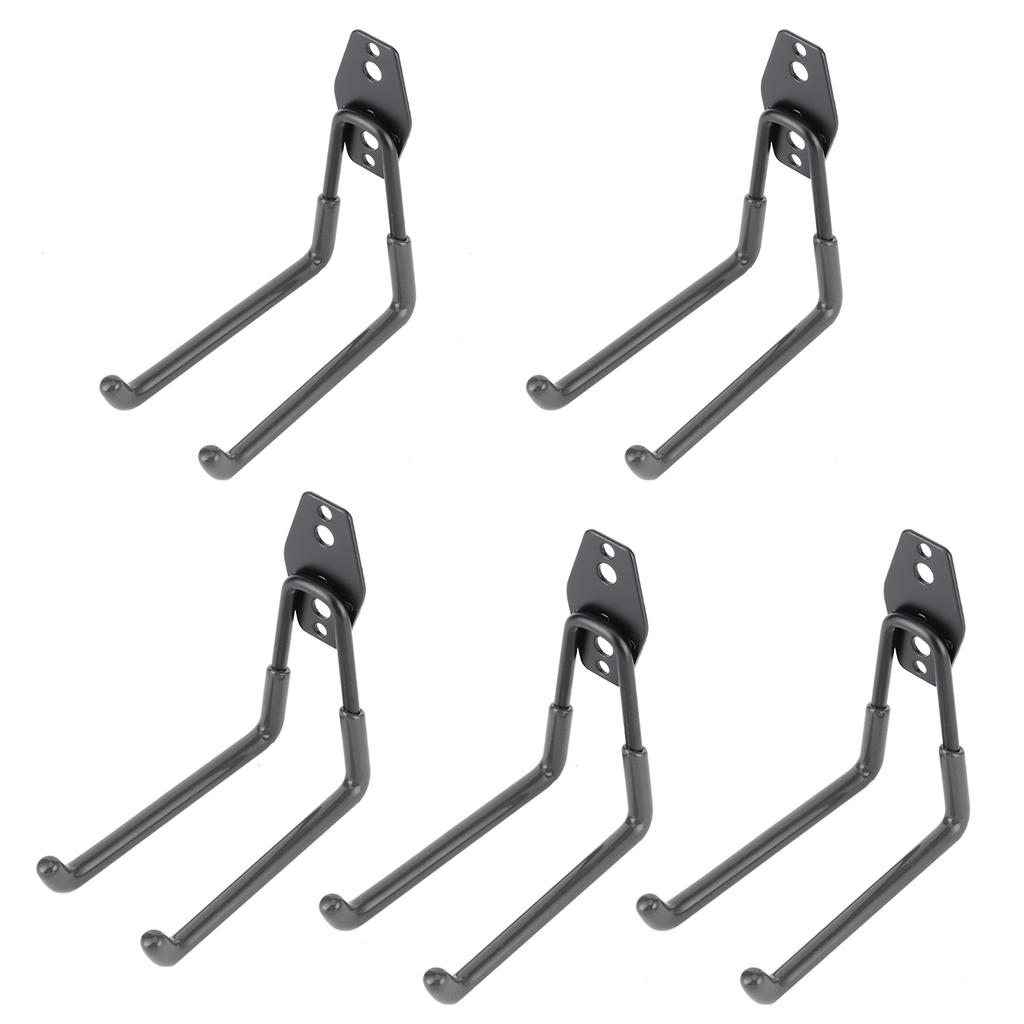 5Pcs WallMounted Garage Hooks Organization Storage Hanger for Power Tool Rope Shovel Bike