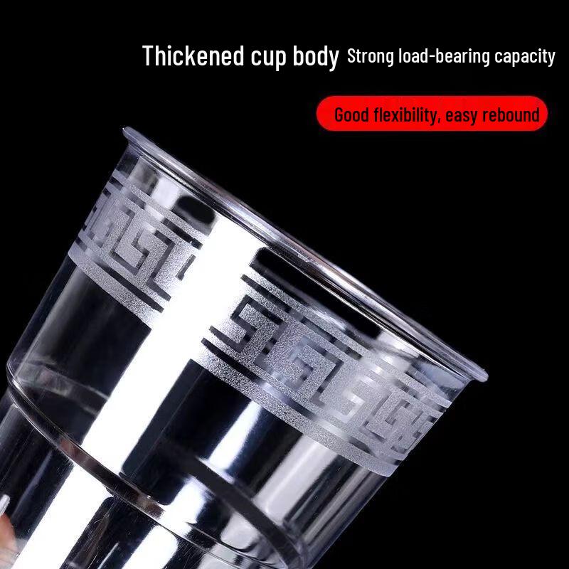 Heavy-Duty 160ml Disposable Transparent Plastic Cups