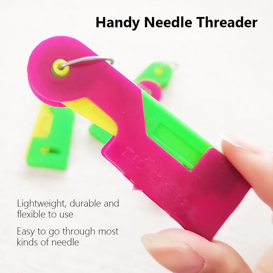 3 Stück/5 Stück Automatisches Nadeleinfädler-Werkzeug, Bequemes automatisches Nähnadelführungs-Werkzeug für Handnadeln & Sticknadeln für ältere Menschen