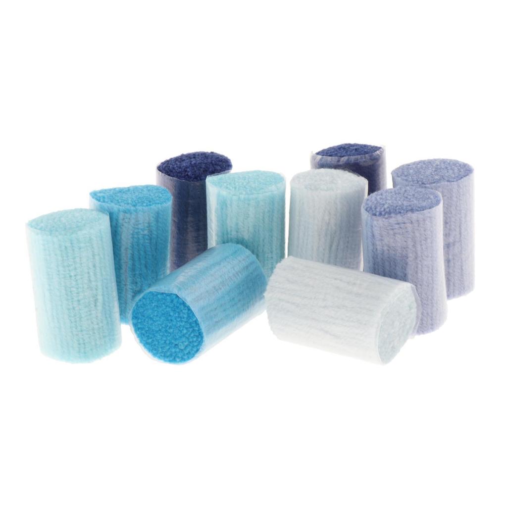 10x Latch Hook Rug Yarn Pre Cut Tapestry for Sewing Knitting Cushion Cover