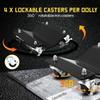 Car Dolly Set 2500 LBS Capacity Wheel Dolly, Heavy Duty Vehicle Dolly for Moving Car with 2.5 Inch Nylon Wheels,Bolts Resist Tir