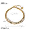 Luxury Jewelry 18K Gold Plated Stainless Steel Butterfly Bracelet butterfly Full Cubic Zirconia Tennis Chain Bracelet for Women