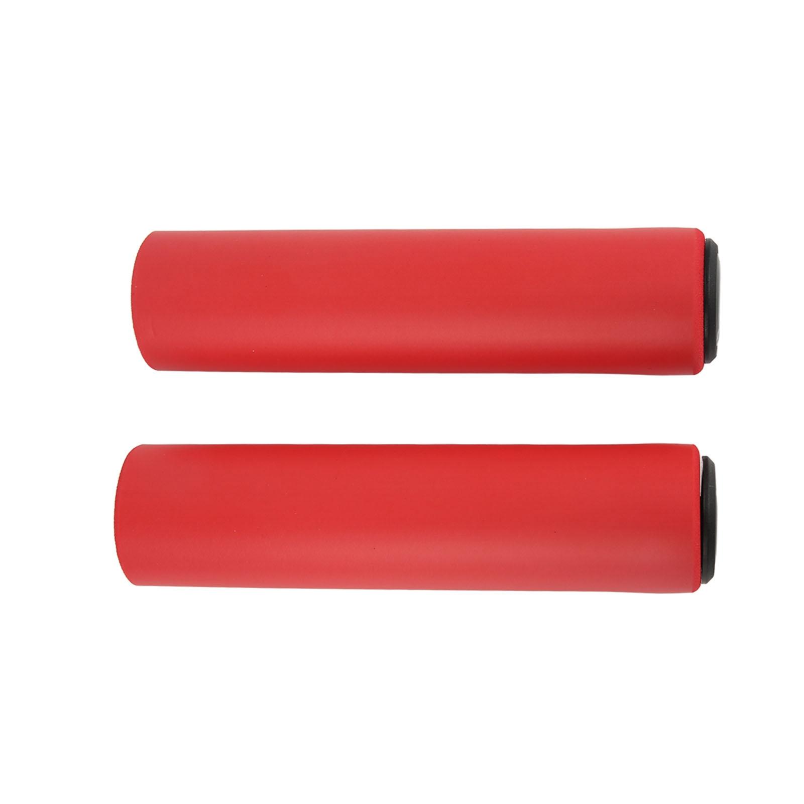 2 шт. Грипсы для горного велосипеда Мягкие Нескользящие Силиконовые Снижают Усталость Рук ПВХ Заглушка Амортизация