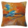 Branch Bird Flower Linen Pillowcase Sofa Cushion Cover Home Decoration Can Be Customized for You 40x40 50x50 60x60 45x45