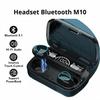 Wireless Bluetooth 5.1 Headphones HiFi Stereo Earphones Waterproof Noise Reduction Earbud LED Display Headsets Charge Your Phone