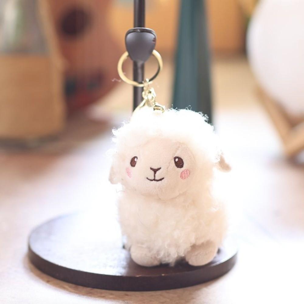 Sheep Sheep Plush Pendant Lamb Soft Lamb Doll Ornament Mini Sheep Plush Keychain Chinese New Year