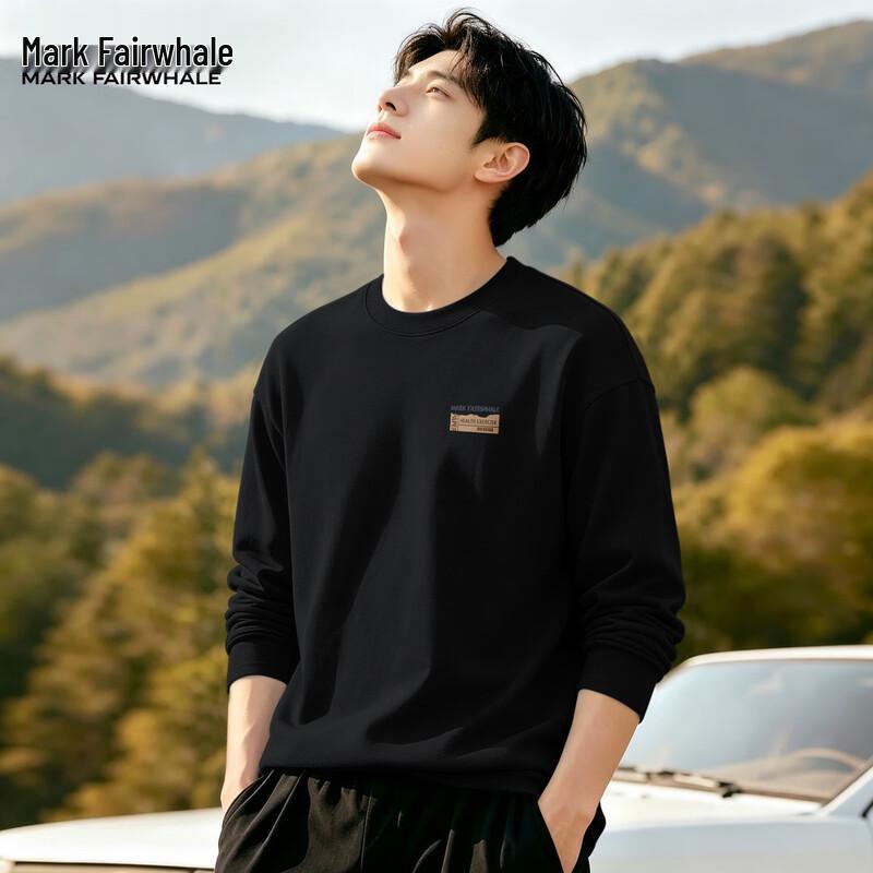 Mark Fairwhale Men's Pure Cotton Long Sleeve Crew Neck T-Shirt