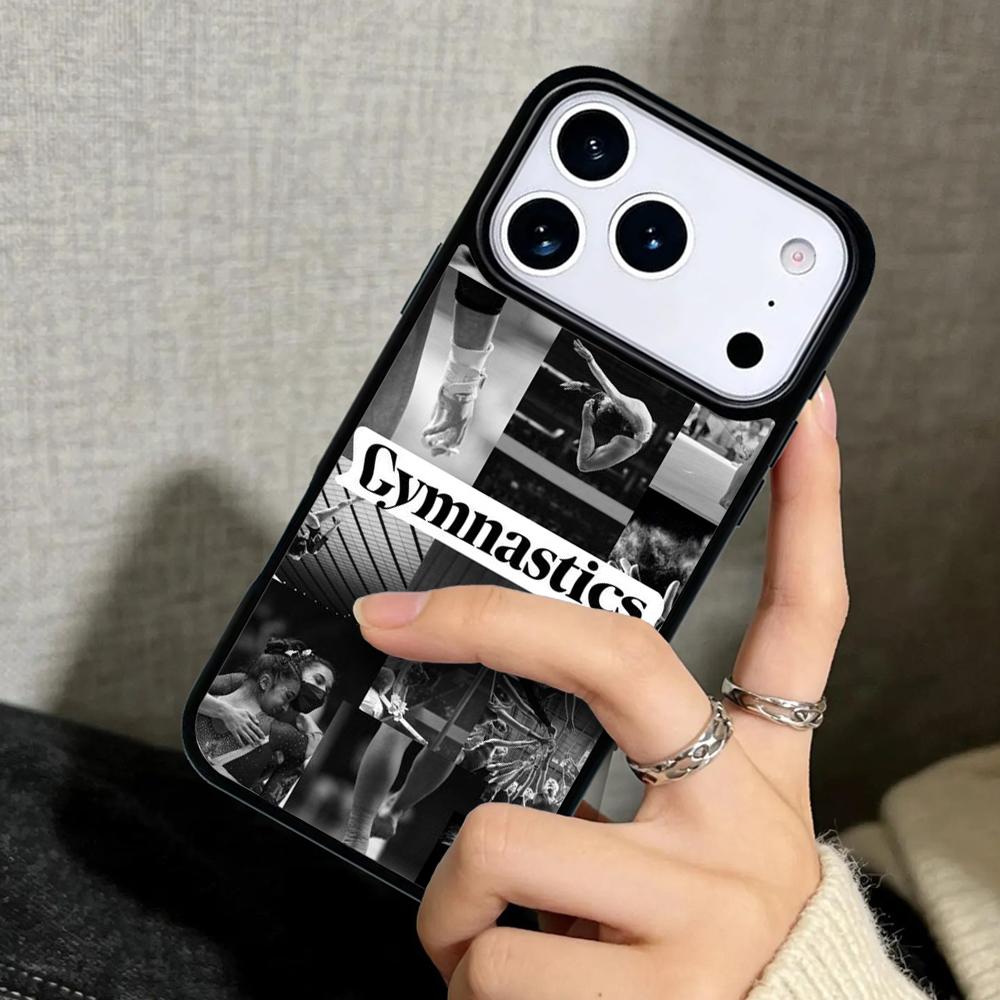 Capa Case for iPhone 17 Air 16 Pro Max 15 Plus 11 13 Mini 14 12 Back Phone Cover Love Gymnastics