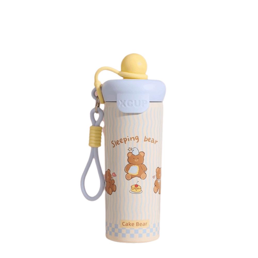 Large Capacity 316 Stainless Steel Cup With Strap Vacuum Flask Leakproof Water Bottle  Office Use