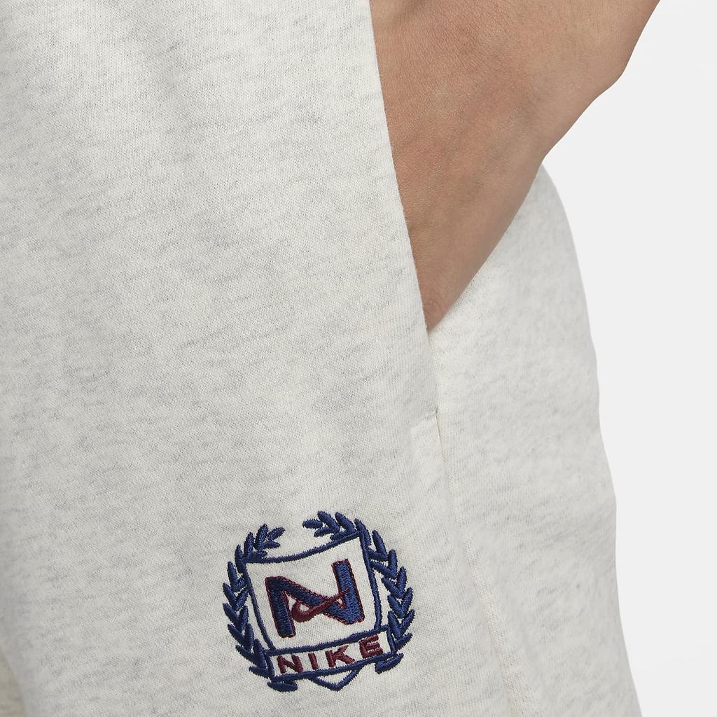 Nike Solid Color High Waist Wide Leg Knit Sports Pants Women Pants Oatmeal FZ4733-141