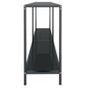 Vidaxl Console Table, Black, 140X35X75.5 Cm, Tempered Glass