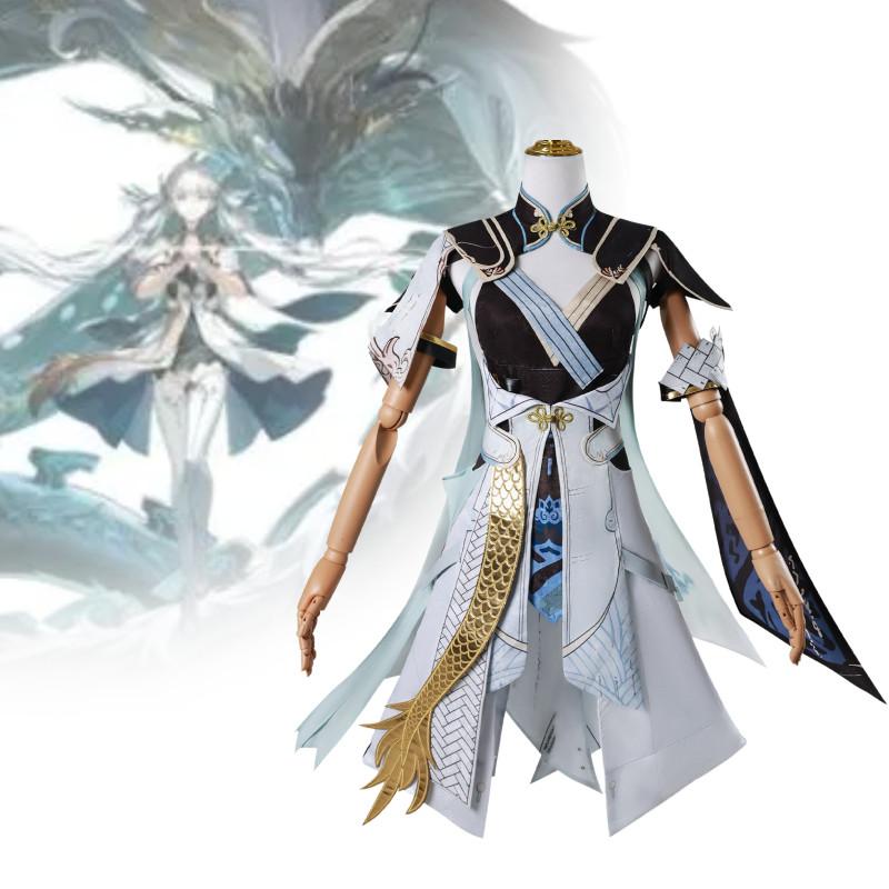Game Wuthering Waves Jinhsi Cosplay Costume Halloween Party Outfits Performance