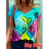 Graphic Tee Summer Women Clothing 3D Printing Short Sleeve T Shirt Woman Comfortable Clothes Funny Retro Pullover Women Tops
