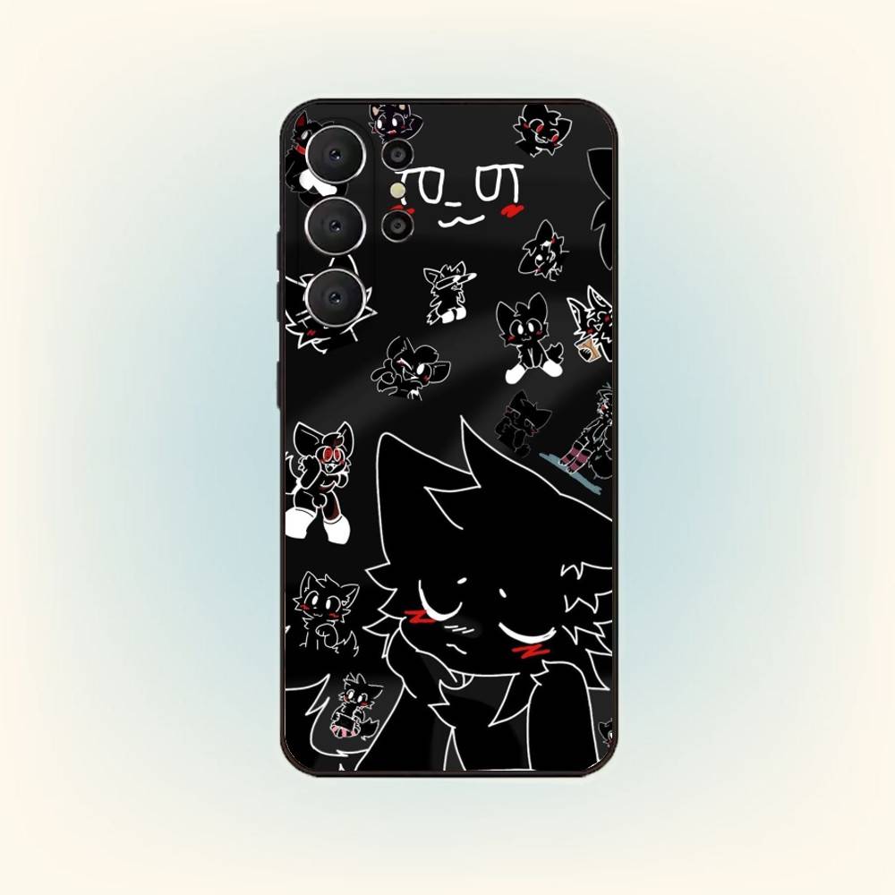 

C-Cute B-Boykisser Чехол для телефона для Samsung S26, S25, 24, 23, 22, 30, 21, 10, 9, Ultra, Plus, Lite, Черный Мягкий Чехол Samsung S22plus5G