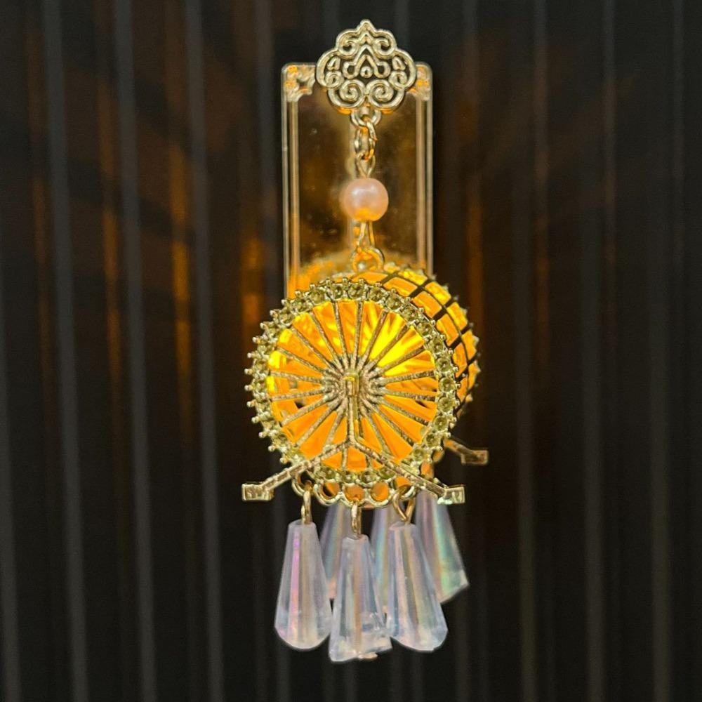 Retro Chinese Architecture Fridge Magnet Openwork Design Locker Cabinet Decoration Magnets  Friend