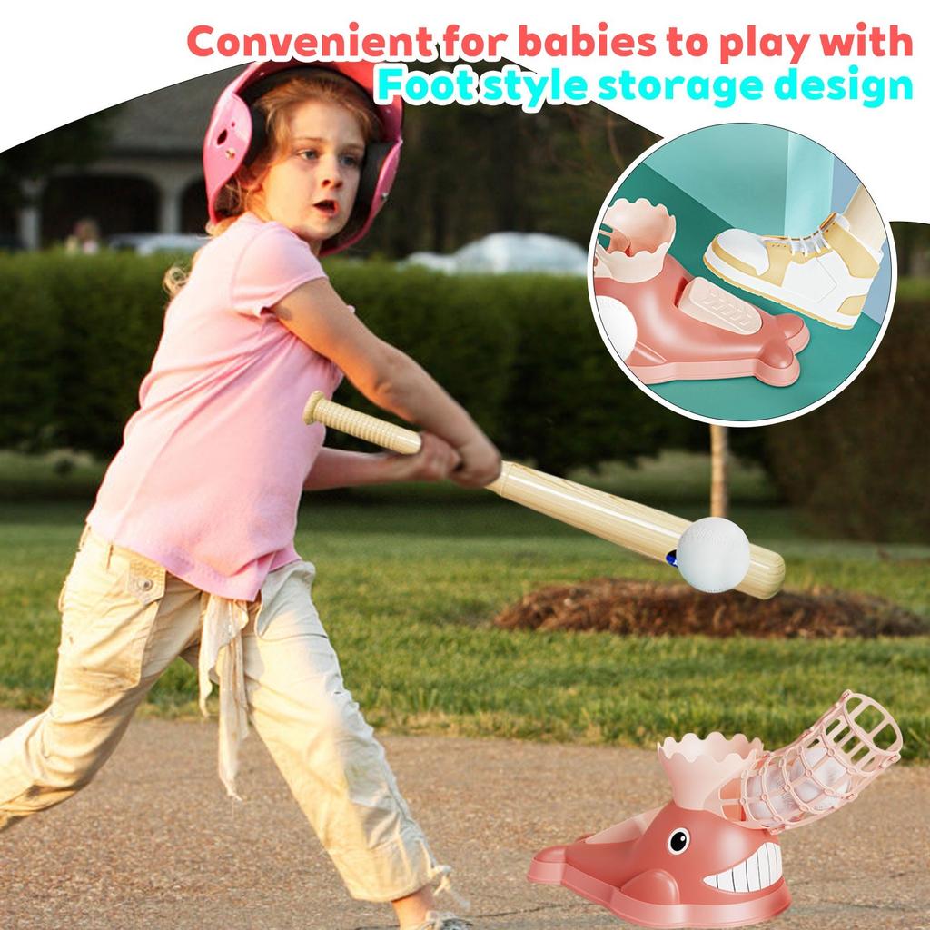 Children's Baseball Toy , Foot-operated Catapult Pitching Machine, Indoor And Outdoor Sports Pitching Practice Machine