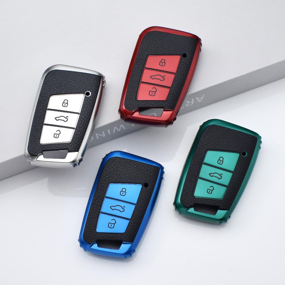 Car TPU Key Cover Case Fob For VW Volkswagen Magotan Magotan GTE Passat B6 B7 B8 CC Arteon for Skoda Fabia Superb A7 Kodiaq