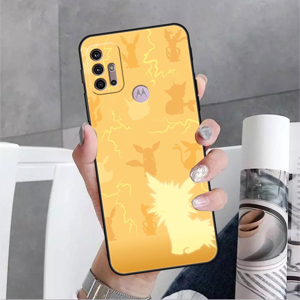 Pokemon-Anime Phone Case For Motorola G30 One Fusion Plus G9 Play G8 Power Lite G60 G50 E6s Edge 20 Pro Shockproof Cover Lunda