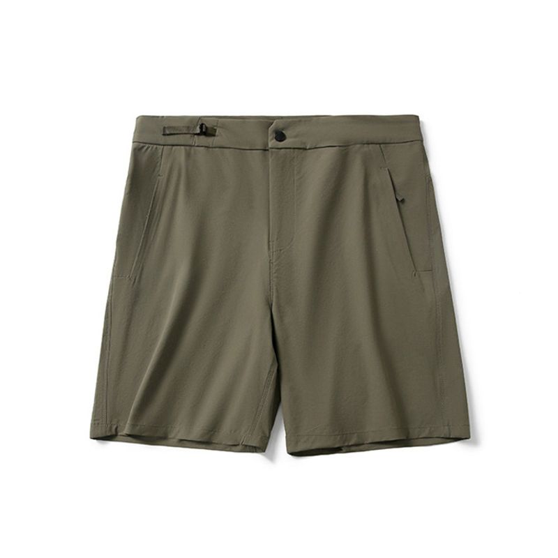 American-Style Mountain Outdoor Quick-Dry High-Elastic Functional Sports Shorts for Men, Summer Thin Five-Point Pants, Export Men s Clothing Pants Misty Green 2XL