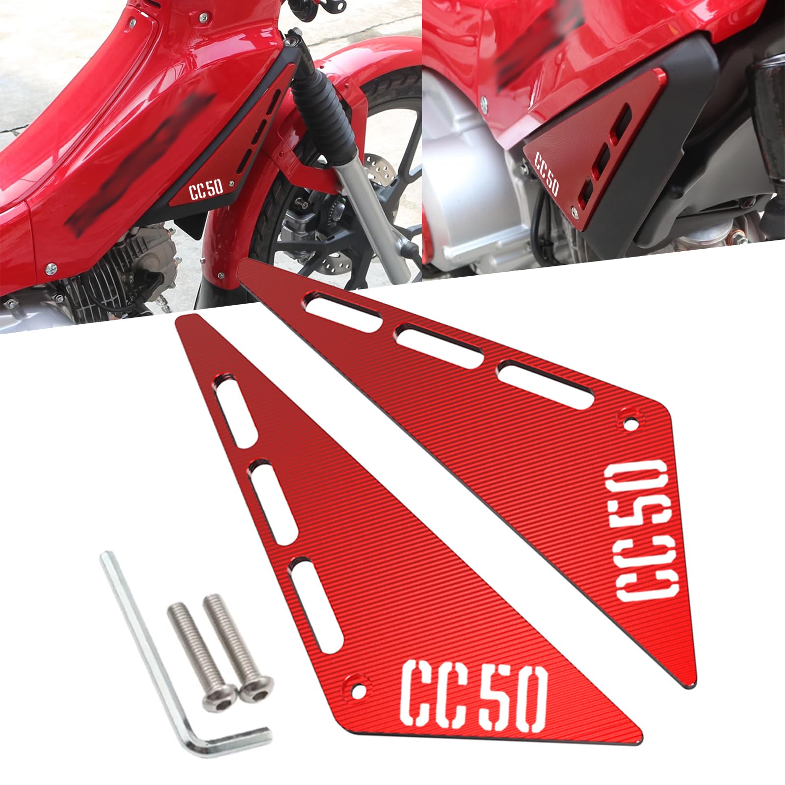 

Для Cross Cab CC50 Cross Cub cc50 2024 Алюминиевая ЧПУ Защитная Рама Передней Панели красный