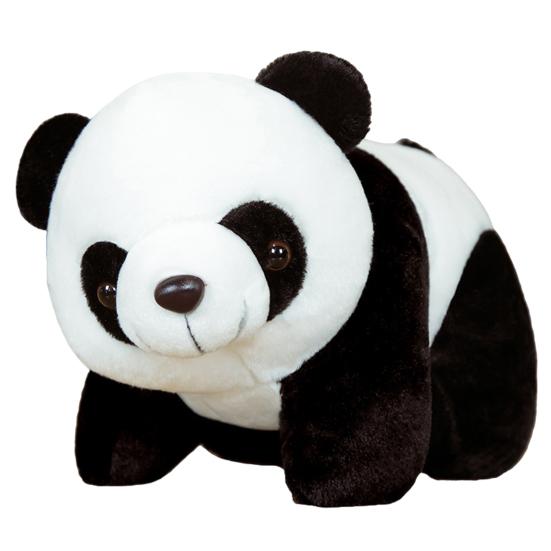 Realistic Panda Baby Doll Huggable Lifelike Plush Toy Stress Relief Security-enhancing Calming Effect Panda Toy