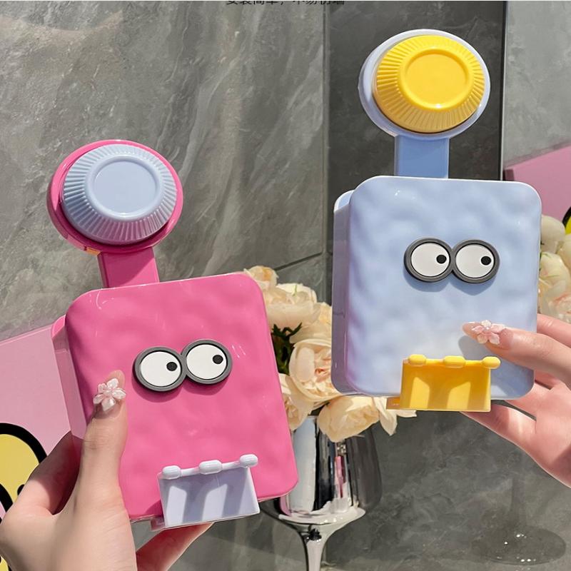 Bathroom Toothbrush Organizer Easy Installation Creative Cartoon Designs Toothbrush Holders For Household Bathroom Ornament