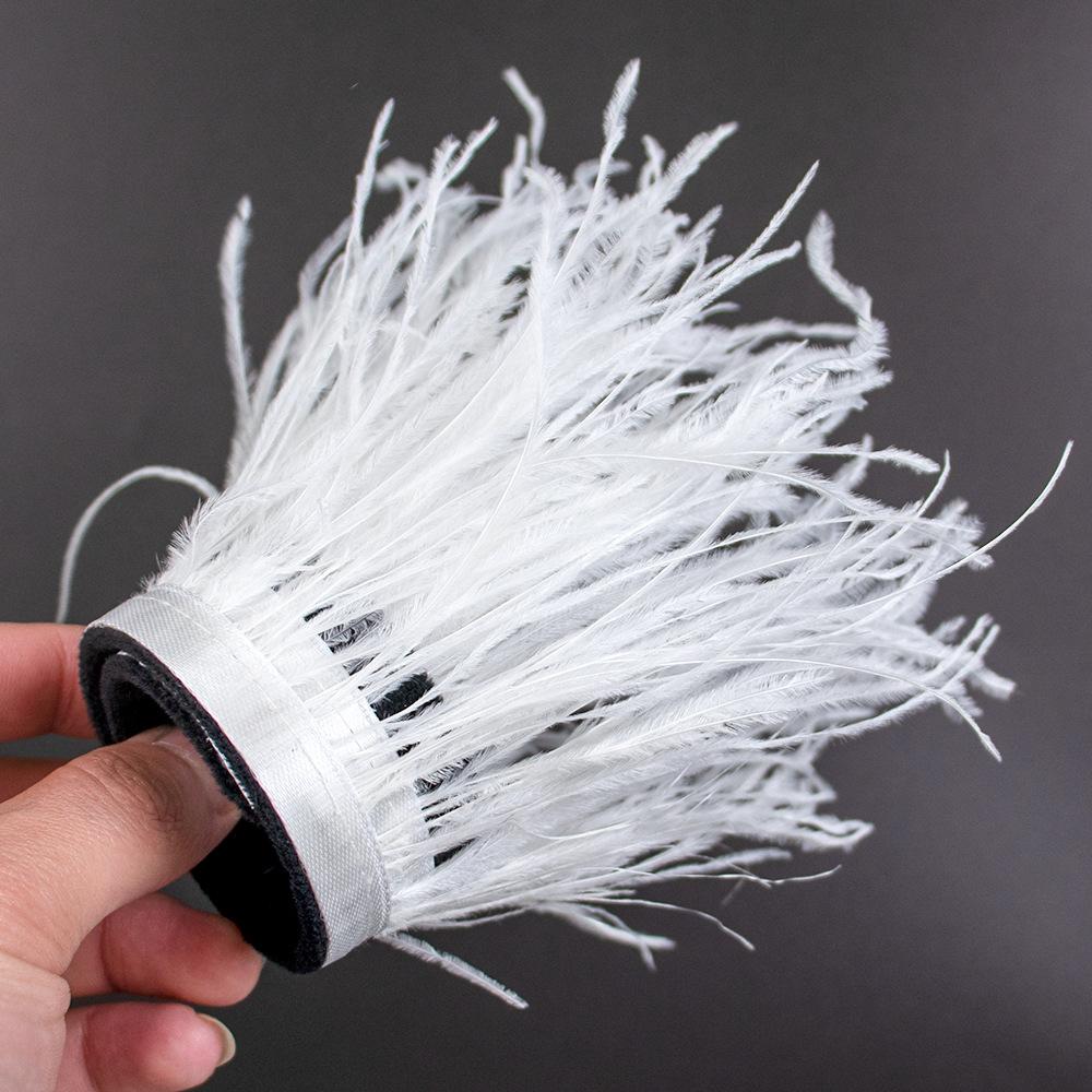 New Fairy Feather Ring Bracelet Ostrich Feather Feather Wrist Flower Ornaments Toys Stage Performance Tools