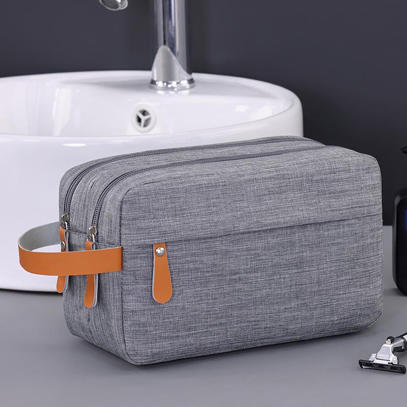 

Simple solid color large capacity women s handbag Large capacity zipper waterproof Oxford handbag Daily wash and toiletries bag