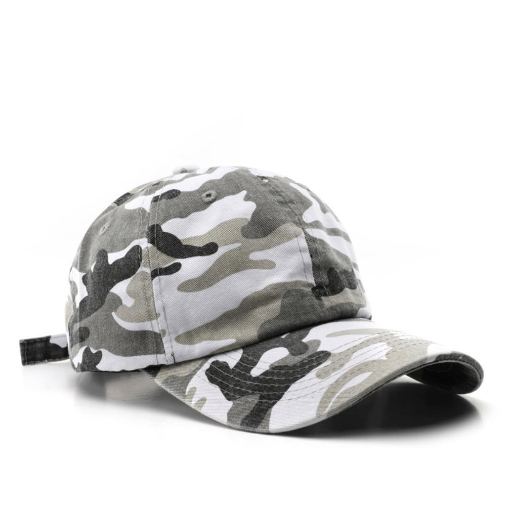 Camouflage Dad Hat Washed Cotton Sun Hat Vintage UV Protection Hat  For Men Women